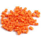 Orange Double Hole Bead 100