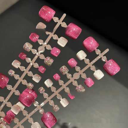 Heart-shaped Diomand 42 Pieces Toenail Wear Armor