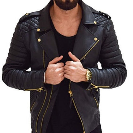 Thick Collar European And American Double Zipper Jacket Dropshipman