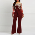 red gold jumpsuit