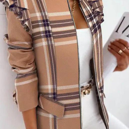 Long Sleeve Printed Coat - Viva Vista Store