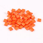 Orange Double Hole Bead 50