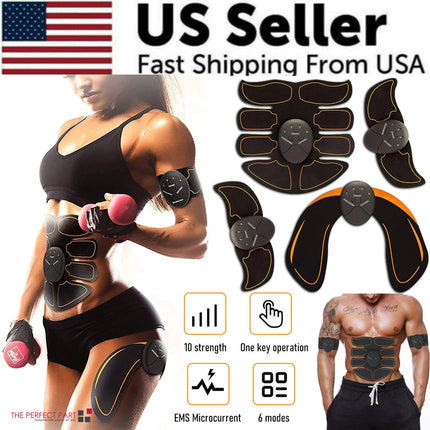 EMS Abdominal Muscle Toning Trainer ABS Stimulator Toner Fitness Binder Gym Belt Upishoppy