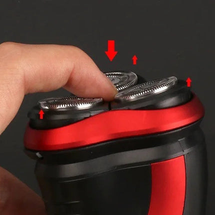 Men's Razor Rotary Waterproof Electric Shaver Pop-Up Trimmer Wet Dry Cordless Upishoppy