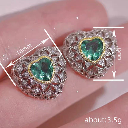 Heart-shaped Stud Earrings For Women Dropshipman