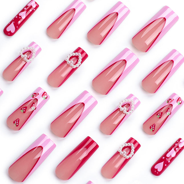 Three-dimensional Love Pearl Nail