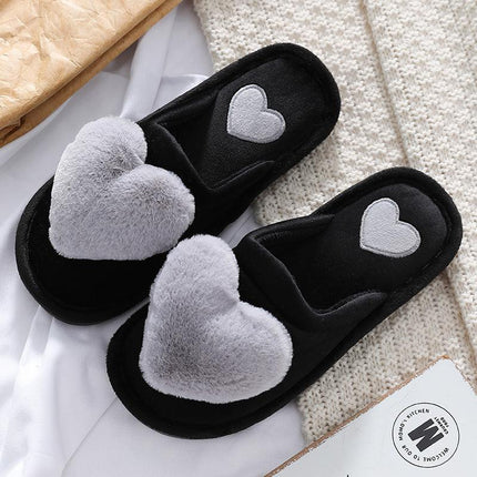 Cute Love Fluffy Slipper Home Slippers - Viva Vista Store