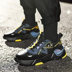 Black yellow blue
