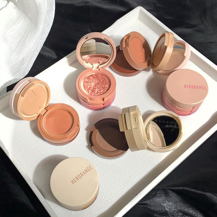 Light Wind Floating 3-color Earth Color Eye Shadow Plate Upishoppy