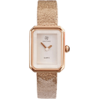 Rose gold shell white face