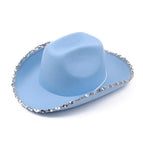 Denim bleu argenté