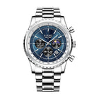 Steel Belt Silver Blue