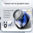 Lame à trois feuilles bleu dégradé