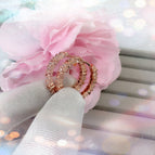 Cross Ear Clip Rose Gold