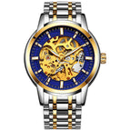 Steel belt golden side blue
