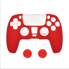 Red / PS5 Silicone Case Joystick Cap