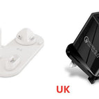 White and UK adapter