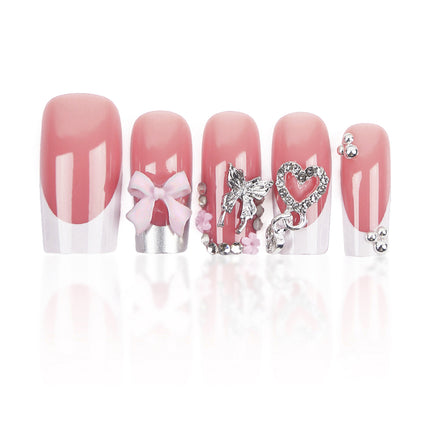 Women's Fashion French Detachable Fake Nails