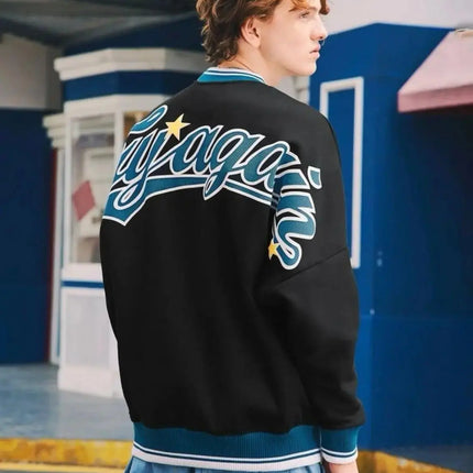 Men Letter Graphic Drop Shoulder Sweatshirt - Viva Vista Store