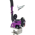 Freno de mano morado con abrazadera