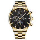 Gold Strap Black Surface