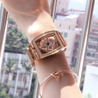 Rose gold-mesh belt