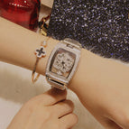 Silver white steel strip
