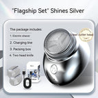 Lame à trois feuilles de glace argentée