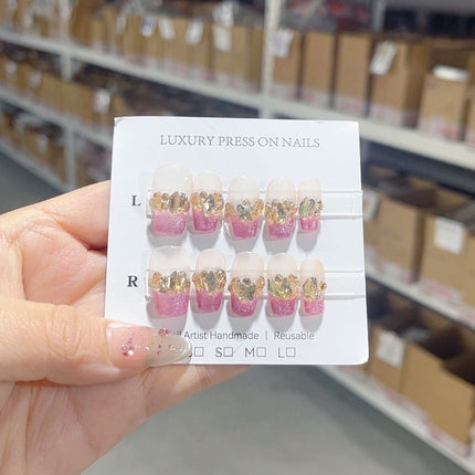 Parche de uña hecho a mano con personalidad de moda para mujer