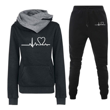 Woman Tracksuit Two Piece Set Winter Warm Hoodies+Pants Pullovers Sweatshirts Female Jogging Woman Clothing Sports Suit Outfits - Viva Vista Store
