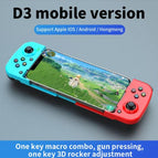 D version mobile en rouge et bleu