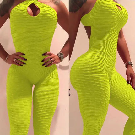 Anti-Cellulite Textured Fitness Bodysuit Upishoppy