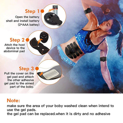 EMS Abdominal Muscle Toning Trainer ABS Stimulator Toner Fitness Binder Gym Belt Upishoppy