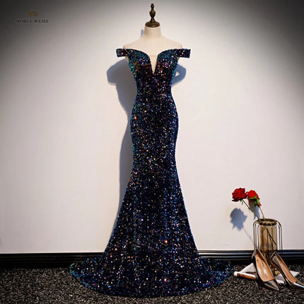 Sequins Dignified Trailing Dress Dropshipman
