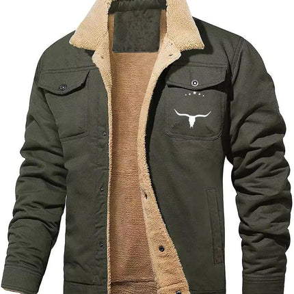Casual Winter Jacket Single Breasted Warm Outerwear - Viva Vista Store