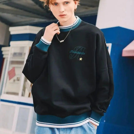 Men Letter Graphic Drop Shoulder Sweatshirt - Viva Vista Store