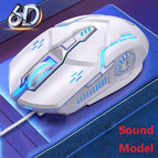 G5 White  Button Voiced    No Mouse Pad