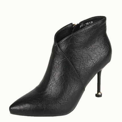 New Sexy Pointed  Fashion Boots European And American Stiletto Platform Nude  Women High Heel Boots - Viva Vista Store