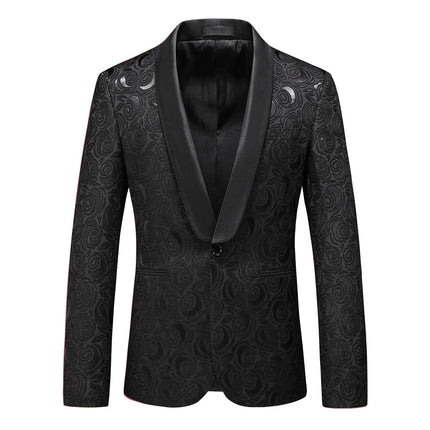Men Formal Suit Jackets Business Uniform Work Blazer Tops Solid Regular Slim Fit White Wedding Suit for Men Big Size S-5XL - Viva Vista Store