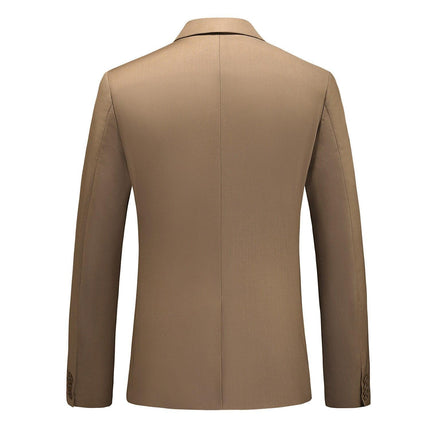 Dreiteiliger Männer Anzug Zweireiher Solide Business Formale Hochzeit Klassische  Slim Fit Smoking Weste Jacke Hosen - Viva Vista Store