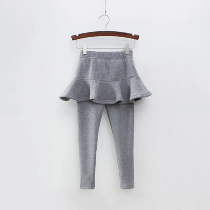 Pure Color Girls Pants Kids Leggings 2-10Y Children Clothing Autumn Cotton Leggings Warm Baby Girl Skirt-pants High Quality - Viva Vista Store