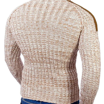 Men's Warm Pullover Sweaters with Buttons Oversized Knitted Pullovers Jumpers New Men Clothing - Viva Vista Store