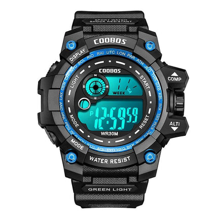 Cool Luminous Men Sport Watch High-end Silicone Strap Military Wrist Watch Led Calendar Waterproof Digital Watch reloj de hombre - Viva Vista Store