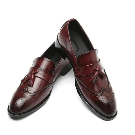Classic Leather Tassel Loafers - Viva Vista Store