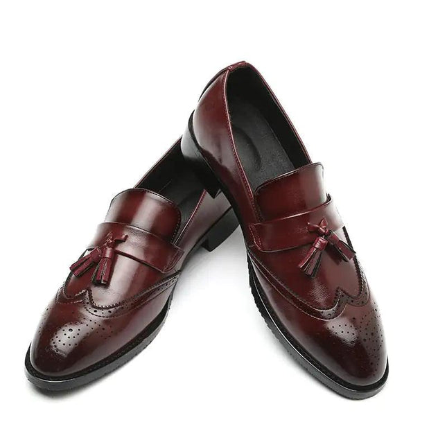 Classic Leather Tassel Loafers - Viva Vista Store