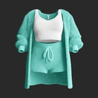 Teal 3pc Set