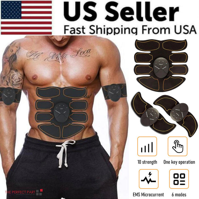 EMS Abdominal Muscle Toning Trainer ABS Stimulator Toner Fitness Binder Gym Belt Upishoppy