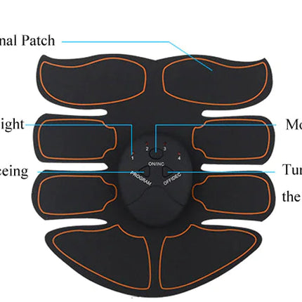 EMS Abdominal Muscle Toning Trainer ABS Stimulator Toner Fitness Binder Gym Belt Upishoppy