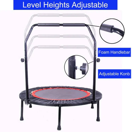 40-Inch Indoor Fitness Trampoline with Safety Pad Upishoppy