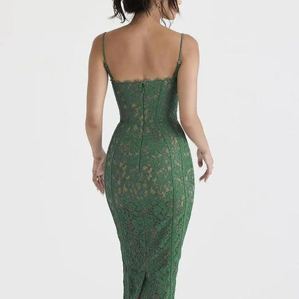Green Elegant Sexy Mini Purple Dress - Viva Vista Store